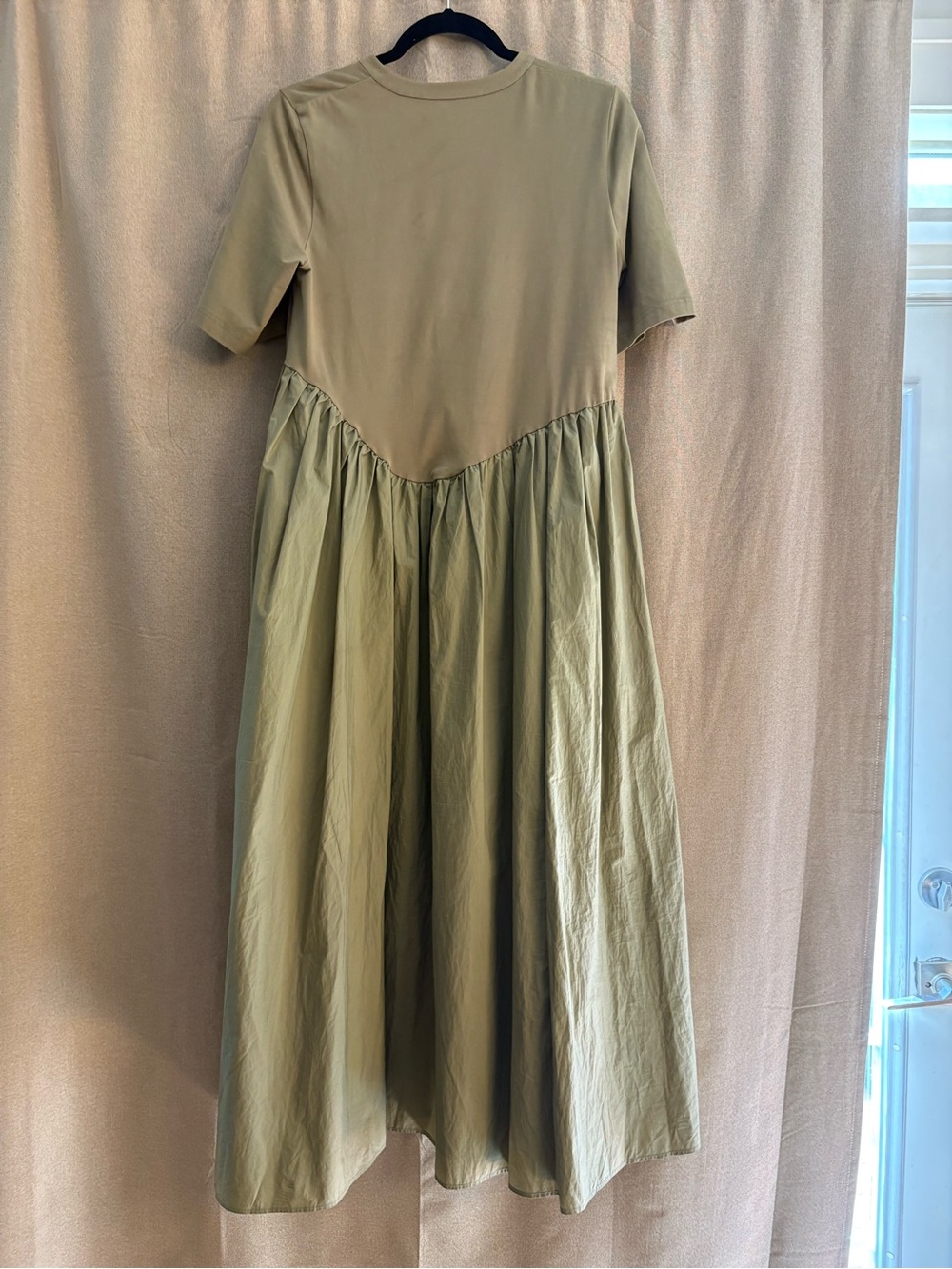 COS Olive-Toned Short Sleeve Maxi Dress - Picture 5 of 5